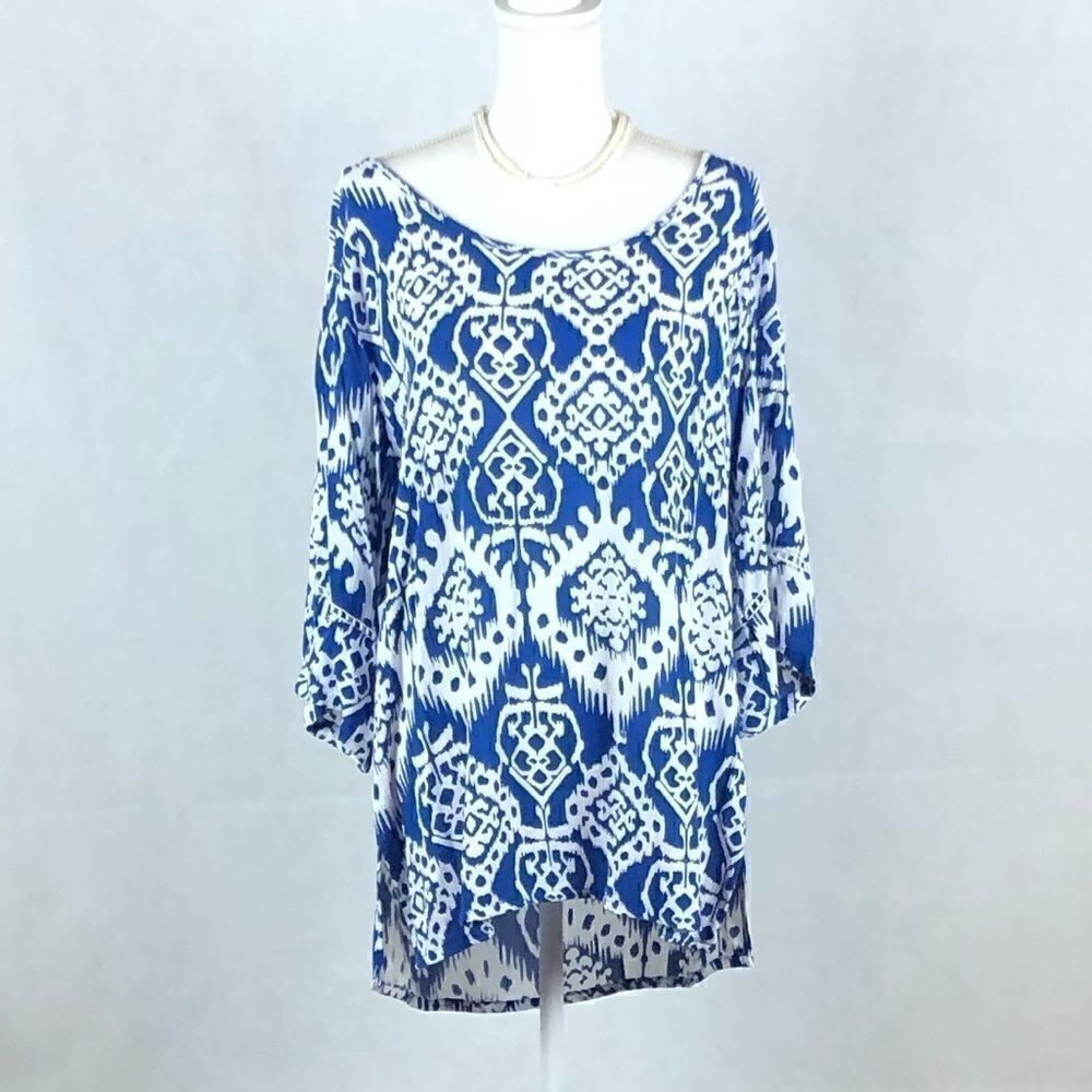 Santiki Blue and White Top
